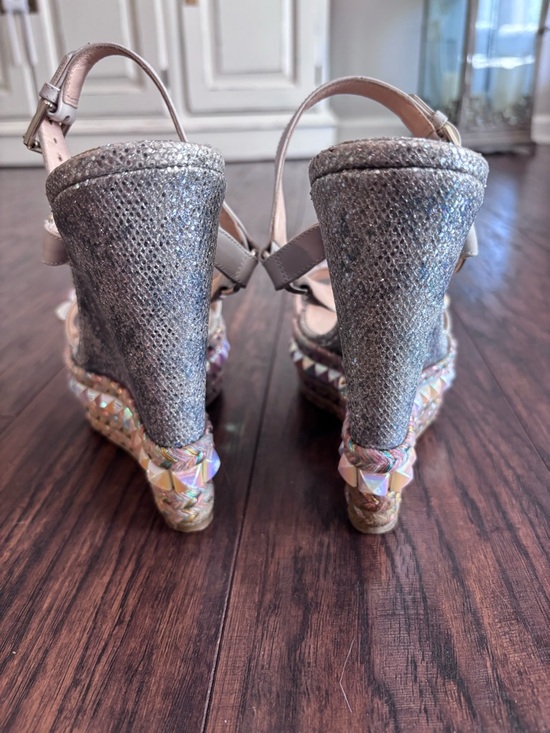 Christian Louboutin Iridescent Studded Platform Sandals main image 13